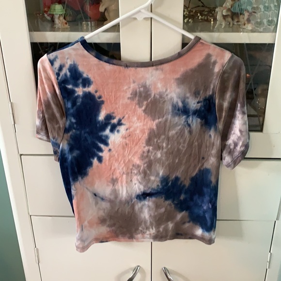 Gaze jr sz L knotted front tie dye top NWT - Picture 5 of 5